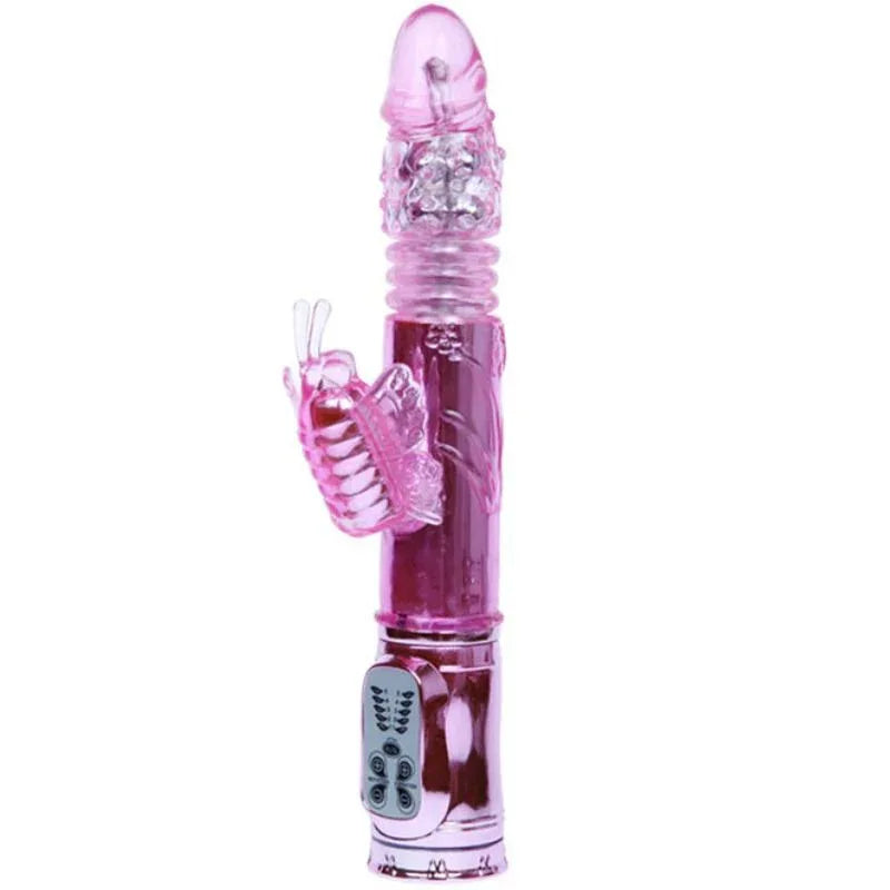 BAILE - WIEDERAUFLADBARER VIBRATOR MIT ROTATION UND POCHENDEN SCHMETTERLINGSSTIMULATOR - Vanelion Paradise