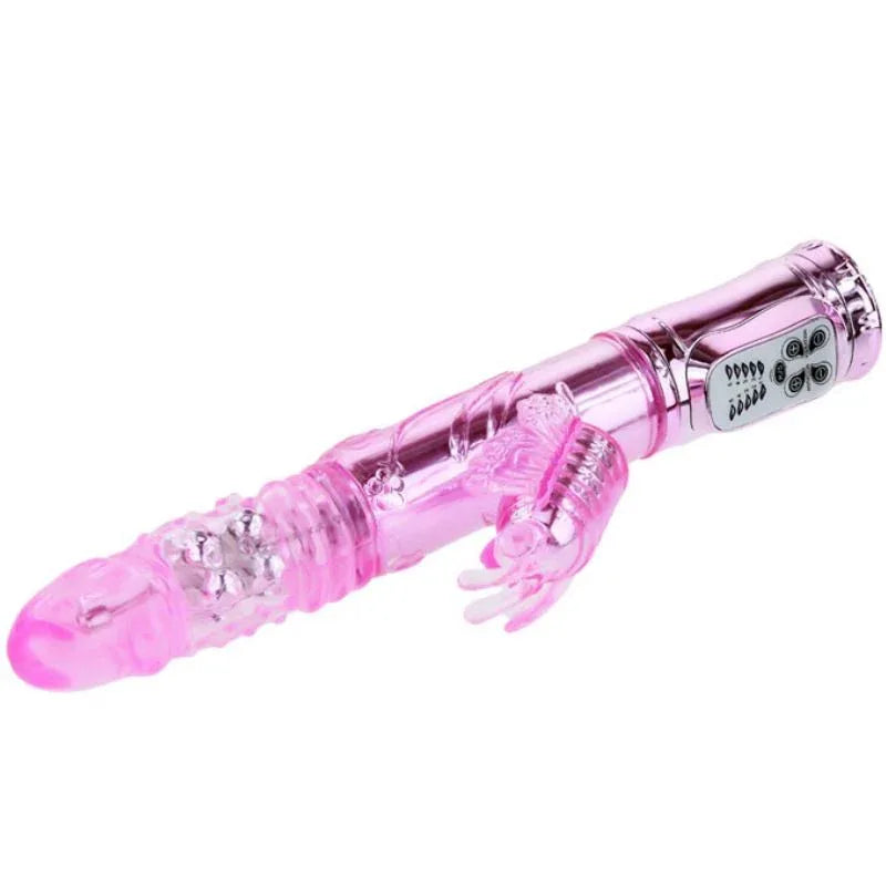 BAILE - WIEDERAUFLADBARER VIBRATOR MIT ROTATION UND POCHENDEN SCHMETTERLINGSSTIMULATOR - Vanelion Paradise