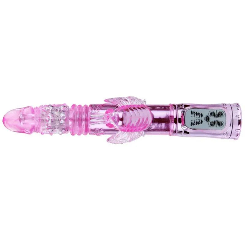 BAILE - WIEDERAUFLADBARER VIBRATOR MIT ROTATION UND POCHENDEN SCHMETTERLINGSSTIMULATOR - Vanelion Paradise
