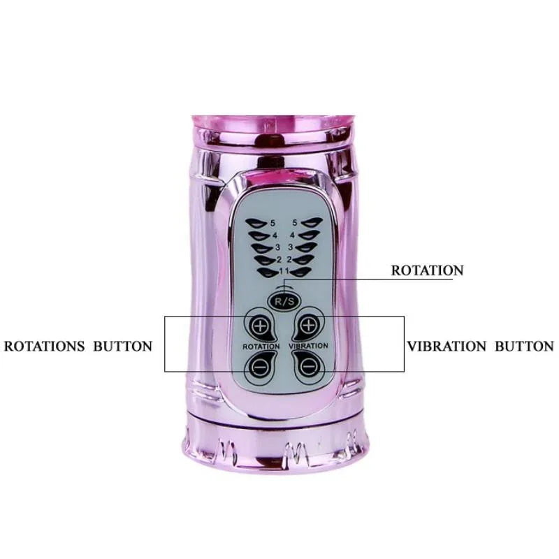 BAILE - WIEDERAUFLADBARER VIBRATOR MIT ROTATION UND POCHENDEN SCHMETTERLINGSSTIMULATOR - Vanelion Paradise