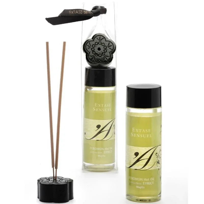EKSTASE SENSUAL - MASSAGEÖL MIT WÄRMEEFFEKT UND MOJITO PHEROMONEN 100 ML - Vanelion Paradise