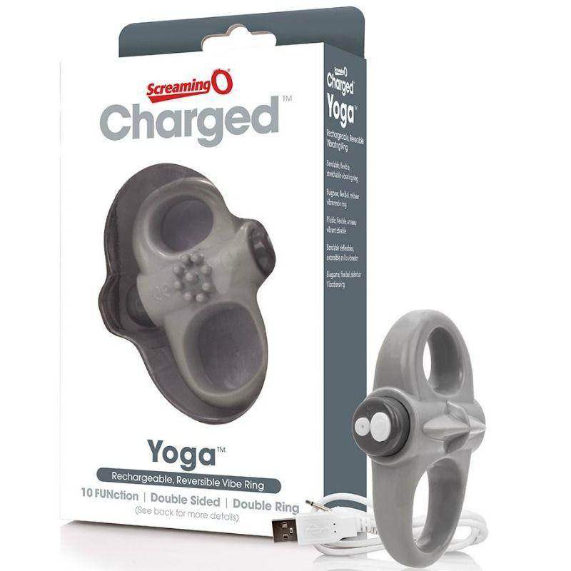 SCREAMING O - WIEAUFLADBARER VIBRIERRING YOGA GRAU - Vanelion Paradise
