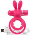 SCREAMING O - WIEAUFLADBARER DOPPELRING MIT KANINCHEN HARE ROSA - Vanelion Paradise