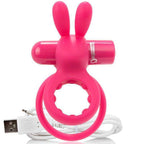 SCREAMING O - WIEAUFLADBARER DOPPELRING MIT KANINCHEN HARE ROSA - Vanelion Paradise