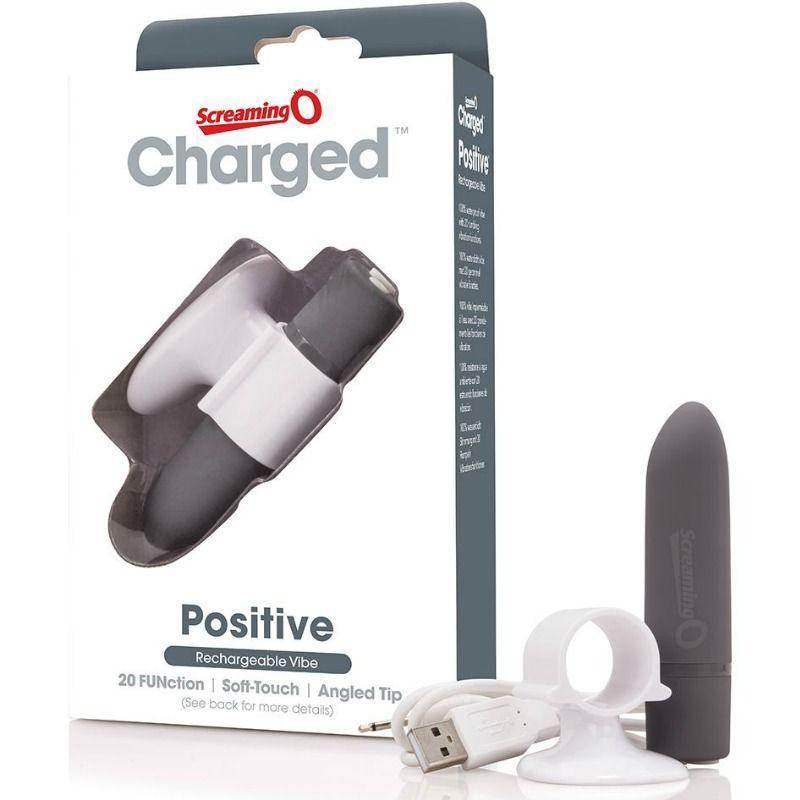 SCREAMING O - WIEAUFLADBARES MASSAGER POSITIV GRAU - Vanelion Paradise