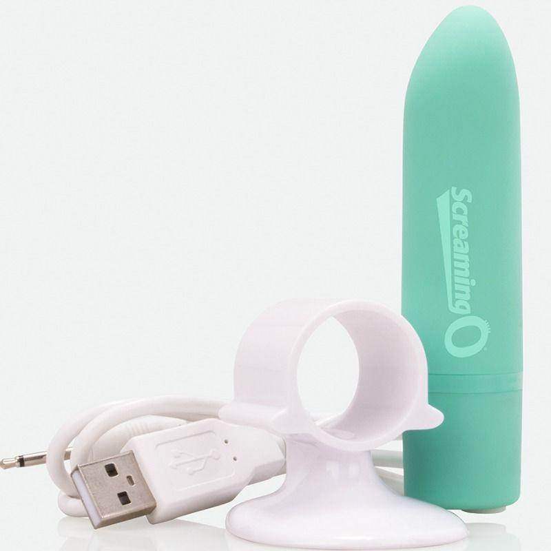 SCREAMING O - WIEAUFLADBARES MASSAGER POSITIV GRÜN - Vanelion Paradise