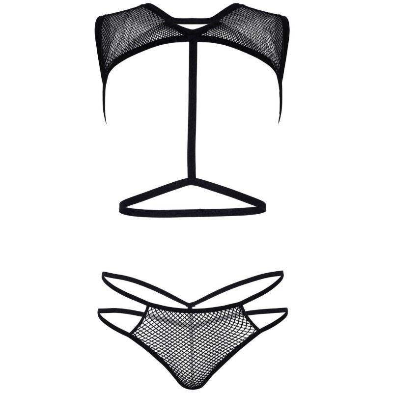 LEG AVENUE - NET KÖRPERGURT UND G-STRING 81538 - EINHEITSGRÖSSE - Vanelion Paradise