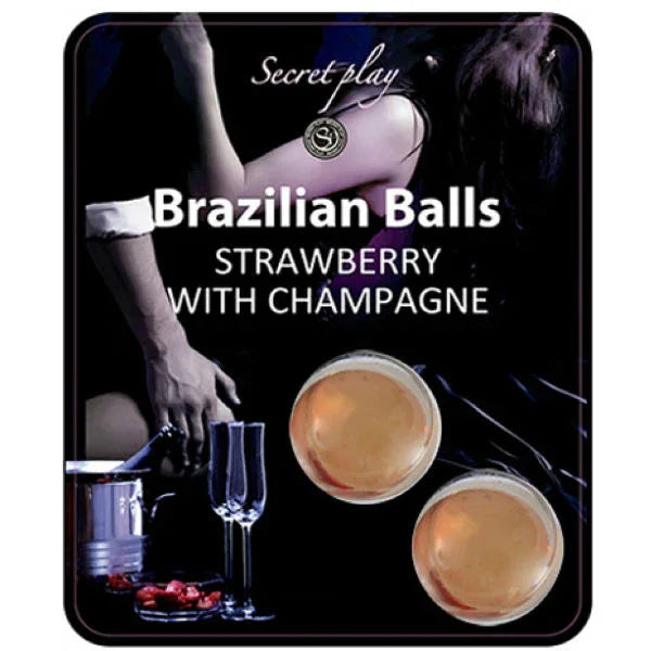SECRETPLAY - BRASILIANISCHE KUGEL SET ERDBEER UND CHAMPAGNER - Vanelion Paradise