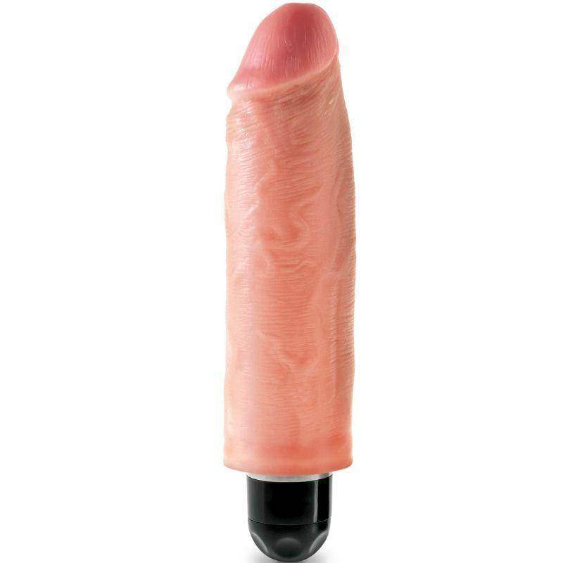 KING COCK - STEIFER REALISTISCHER VIBRATOR 15.24 CM NATÜRLICH - Vanelion Paradise