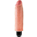 KING COCK - STEIFER REALISTISCHER VIBRATOR 15.24 CM NATÜRLICH - Vanelion Paradise