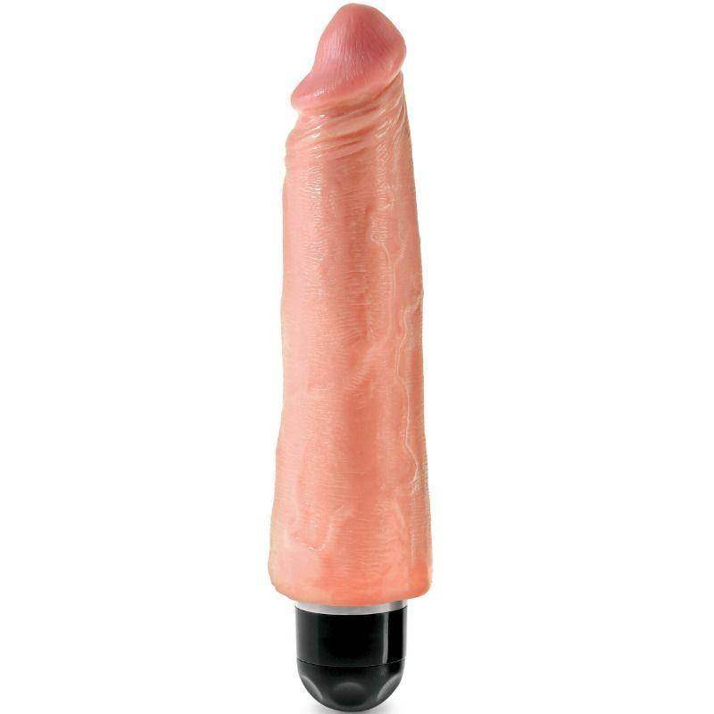 KING COCK - STEIFER REALISTISCHER VIBRATOR 20.3 CM NATÜRLICH - Vanelion Paradise