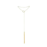 BIJOUX - MAGNIFIQUE METALLKETTE MIT GOLDENEN FRANSEN - Vanelion Paradise