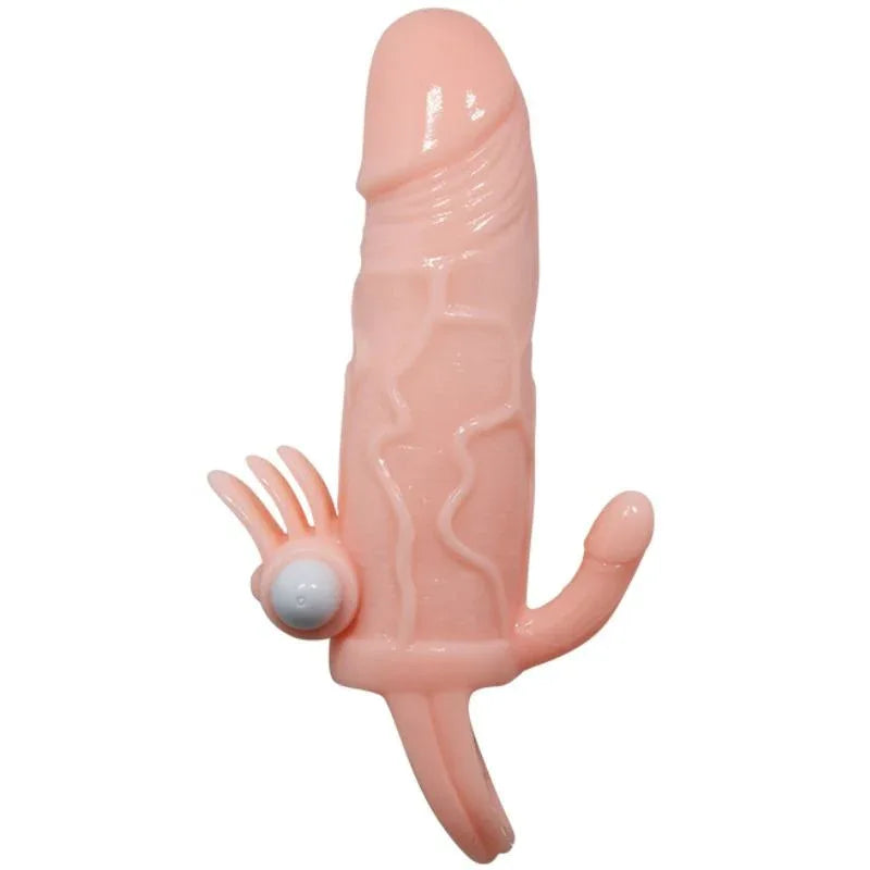 BAILE - BRAVE MAN PENISHÜLLE MIT KLITORIS UND ANALSTIMULATION FLEISCH 16.5 CM - Vanelion Paradise