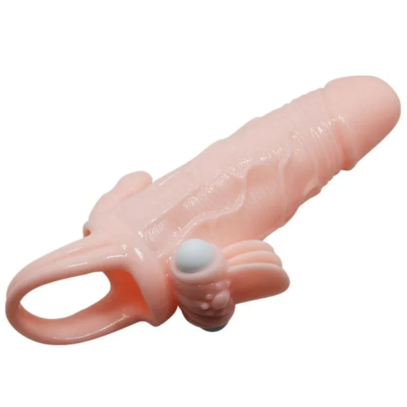 BAILE - BRAVE MAN PENISHÜLLE MIT KLITORIS UND ANALSTIMULATION FLEISCH 16.5 CM - Vanelion Paradise