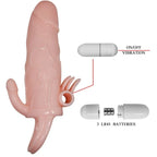 BAILE - BRAVE MAN PENISHÜLLE MIT KLITORIS UND ANALSTIMULATION FLEISCH 16.5 CM - Vanelion Paradise
