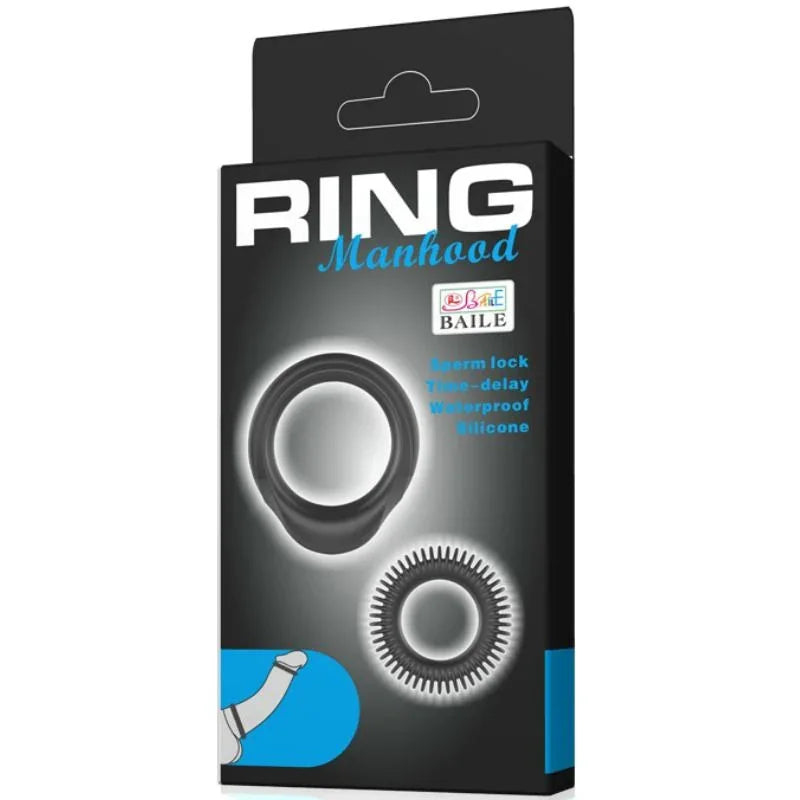 BAILE - KIT 2 SILIKONRINGE RING MANHOOD - Vanelion Paradise