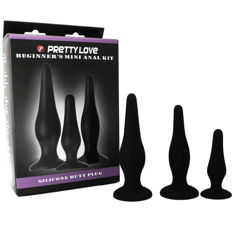 PRETTY LOVE - ANALPLUGS SILIKON INITIATIONS KIT - Vanelion Paradise