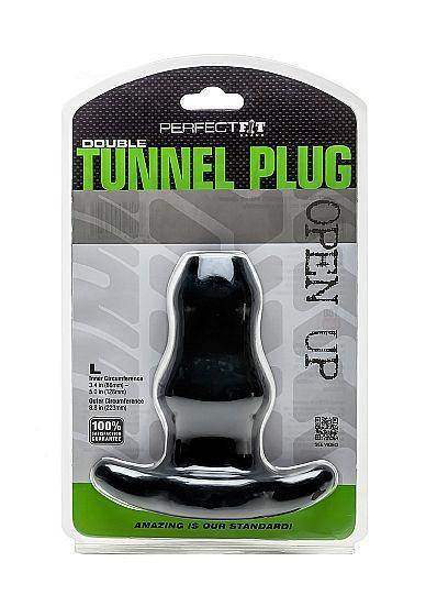 PERFECT FIT BRAND - DOPPELTUNNEL PLUG GROSS SCHWARZ - Vanelion Paradise