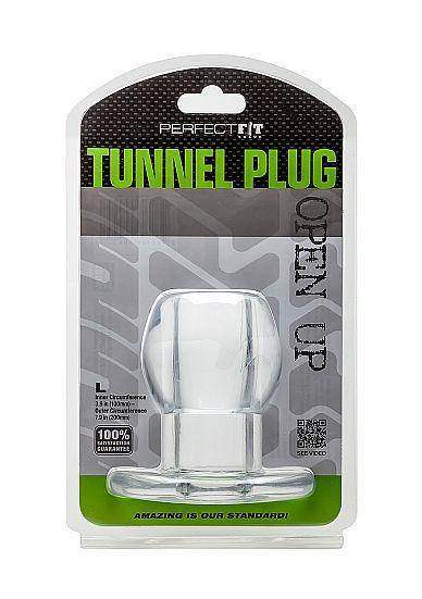 PERFECT FIT BRAND - ASS TUNNEL PLUG SILIKON TRANSPARENT L - Vanelion Paradise