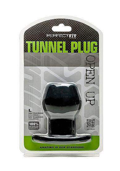 PERFECT FIT BRAND - ASS TUNNEL PLUG SILIKON SCHWARZ L - Vanelion Paradise