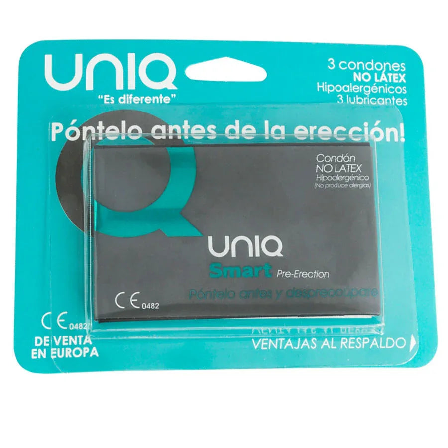 UNIQ Smart Kondome (3 Stk) – Latexfrei, Pre-Erection - Vanelion Paradise