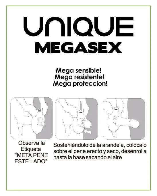 UNIQ MEGASEX Kondome (3 Stk) – Latexfrei & Sensitive - Vanelion Paradise
