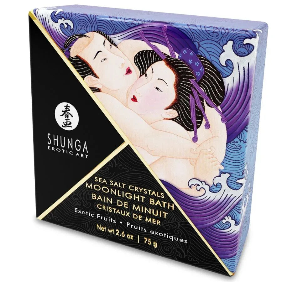 SHUNGA - BADESALZ MIT EXOTISCHEM LILA-GESCHMACK 75 GR - Vanelion Paradise