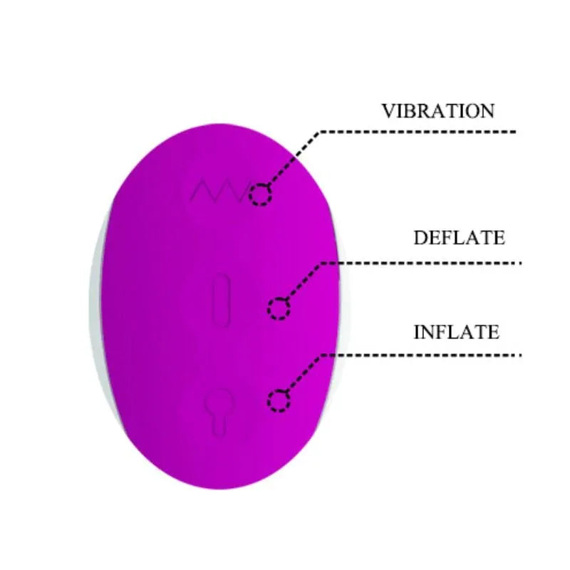 PRETTY LOVE - DEMPSEY WIEDERAUFLADBARER AUFBLASBARER VIBRATOR - Vanelion Paradise