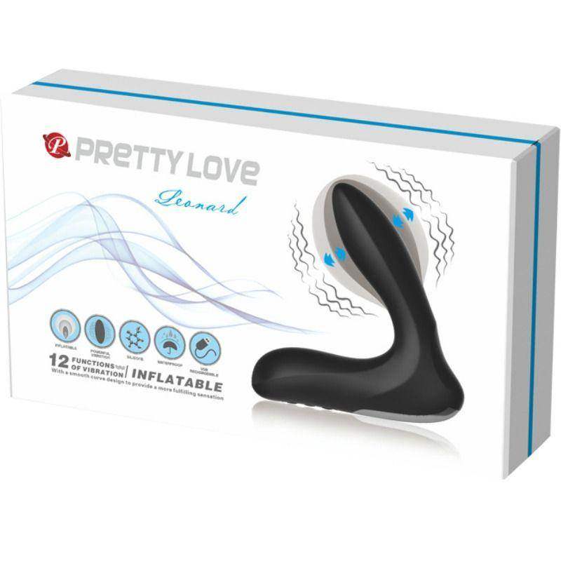 PRETTY LOVE - LEONARD AUFBLASBARES PROSTATIKMASSAGER MIT VIBRATION - Vanelion Paradise