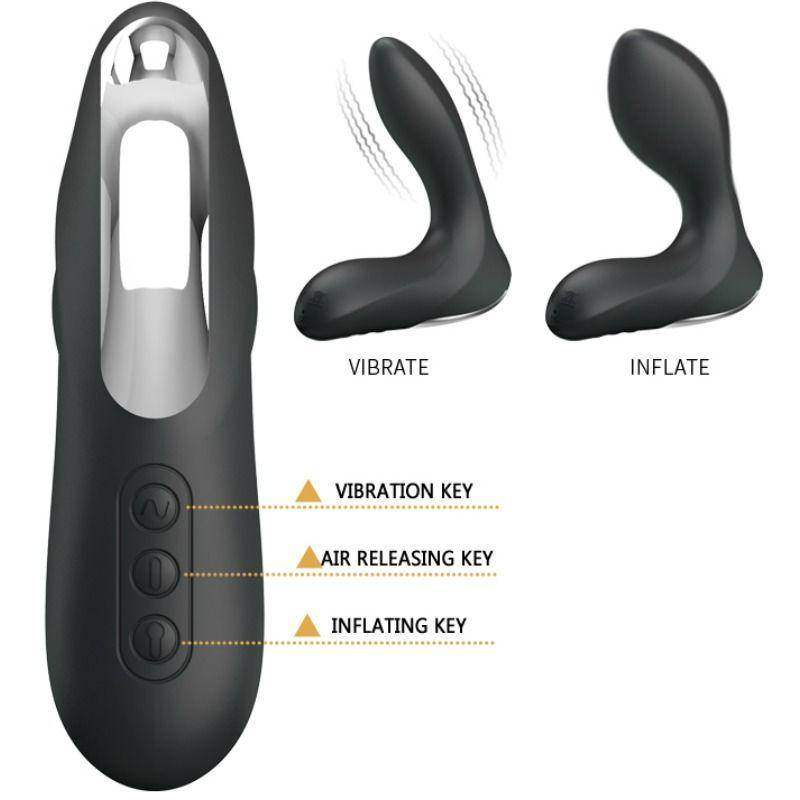 PRETTY LOVE - LEONARD AUFBLASBARES PROSTATIKMASSAGER MIT VIBRATION - Vanelion Paradise
