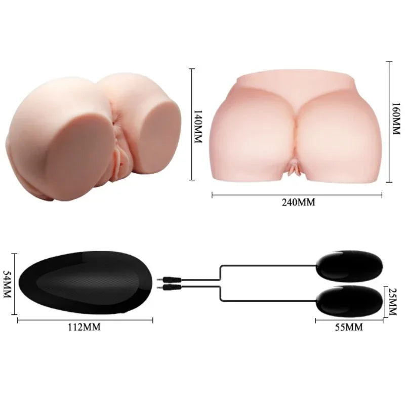 CRAZY BULL - REALISTISCHE VAGINA UND ANUS MIT VIBRATION - Vanelion Paradise