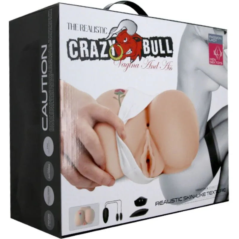 CRAZY BULL - VAGINA UND ANUS MIT REALISTISCHEM TATTOO MIT VIBRATION - Vanelion Paradise