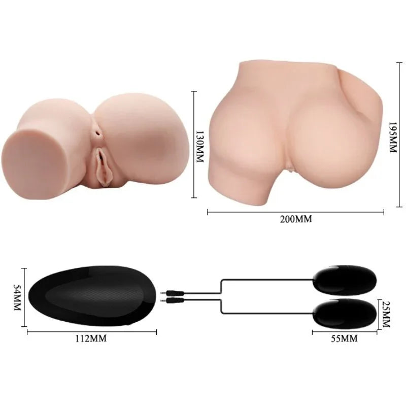 CRAZY BULL - HINTERN MIT REALISTISCHER VAGINA UND ANUS UND VIBRATION - Vanelion Paradise