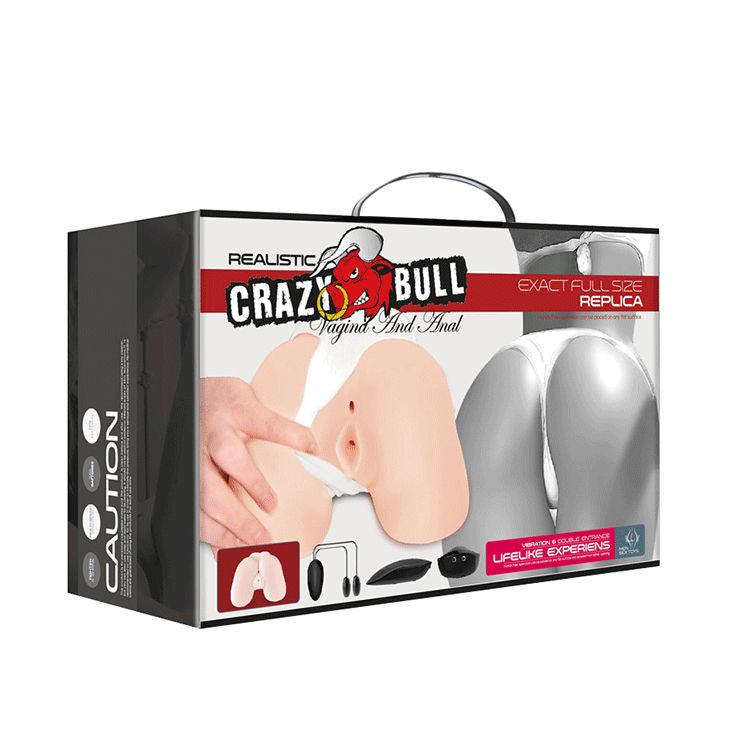 CRAZY BULL - REALISTISCHE VAGINA UND ANUS MIT VIBRATIONSPOSITION 5