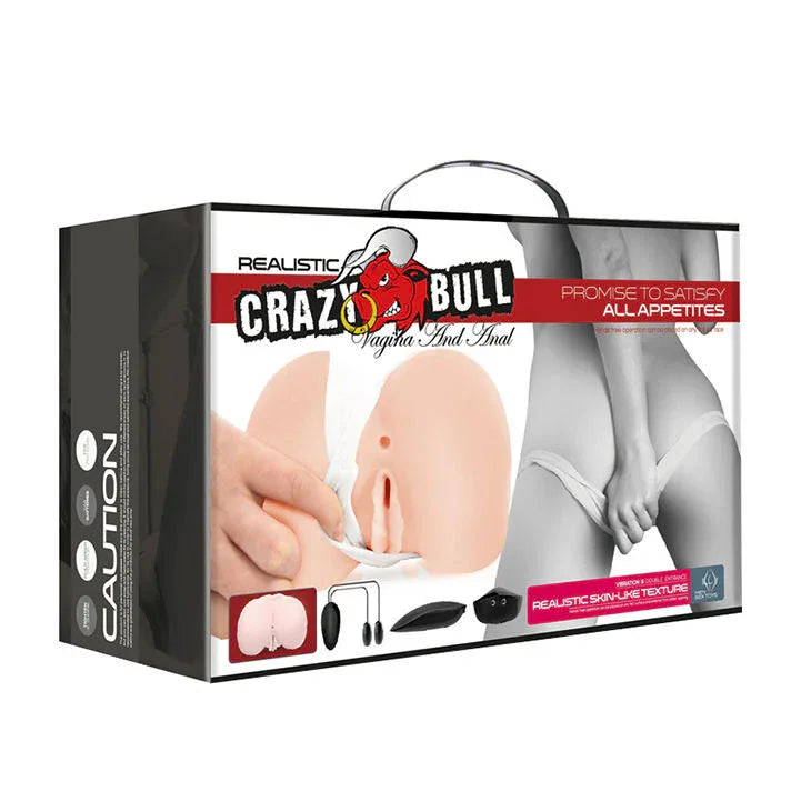 CRAZY BULL - REALISTISCHE VAGINA UND ANUS MIT VIBRATIONSPOSITION 8 - Vanelion Paradise