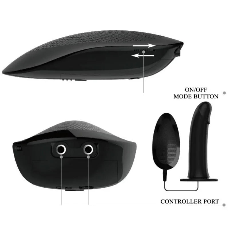 PRETTY LOVE - VITO STRAP-ON MIT HOHLDILDO UND VIBRATION 17.3 CM - Vanelion Paradise