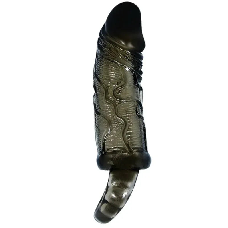 BAILE - PENIS EXTENDER COVER MIT GURT FÜR HODEN SCHWARZ 13.5 CM - Vanelion Paradise