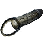 BAILE - PENIS EXTENDER COVER MIT GURT FÜR HODEN SCHWARZ 13.5 CM - Vanelion Paradise