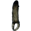 BAILE - PENIS EXTENDER COVER MIT GURT FÜR HODEN SCHWARZ 13.5 CM - Vanelion Paradise