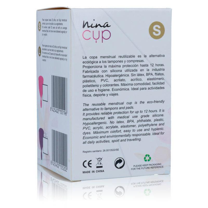 NINA KIKÍ - MENSTRUAL CUP ROSA - GRÖSSE S