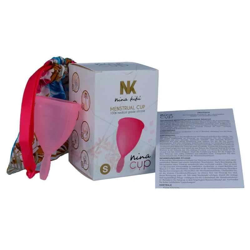 NINA KIKÍ - MENSTRUAL CUP ROSA - GRÖSSE S - Vanelion Paradise