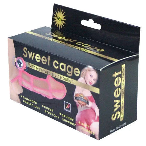 BAILE - SWEET 10 RHYTHMS SILIKON-HÜLLE UND RING FÜR DEN ROSA PENIS - Vanelion Paradise