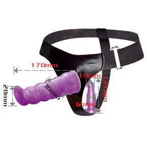 BAILE - WEIBLICHES ANAL UND VAGINALGESCHIRR FLIEDER G-PUNKT 17 CM - Vanelion Paradise