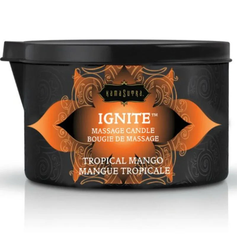 KAMASUTRA - MASSAGEKERZE MIT TROPISCHEM GRIFF 170 GR - Vanelion Paradise