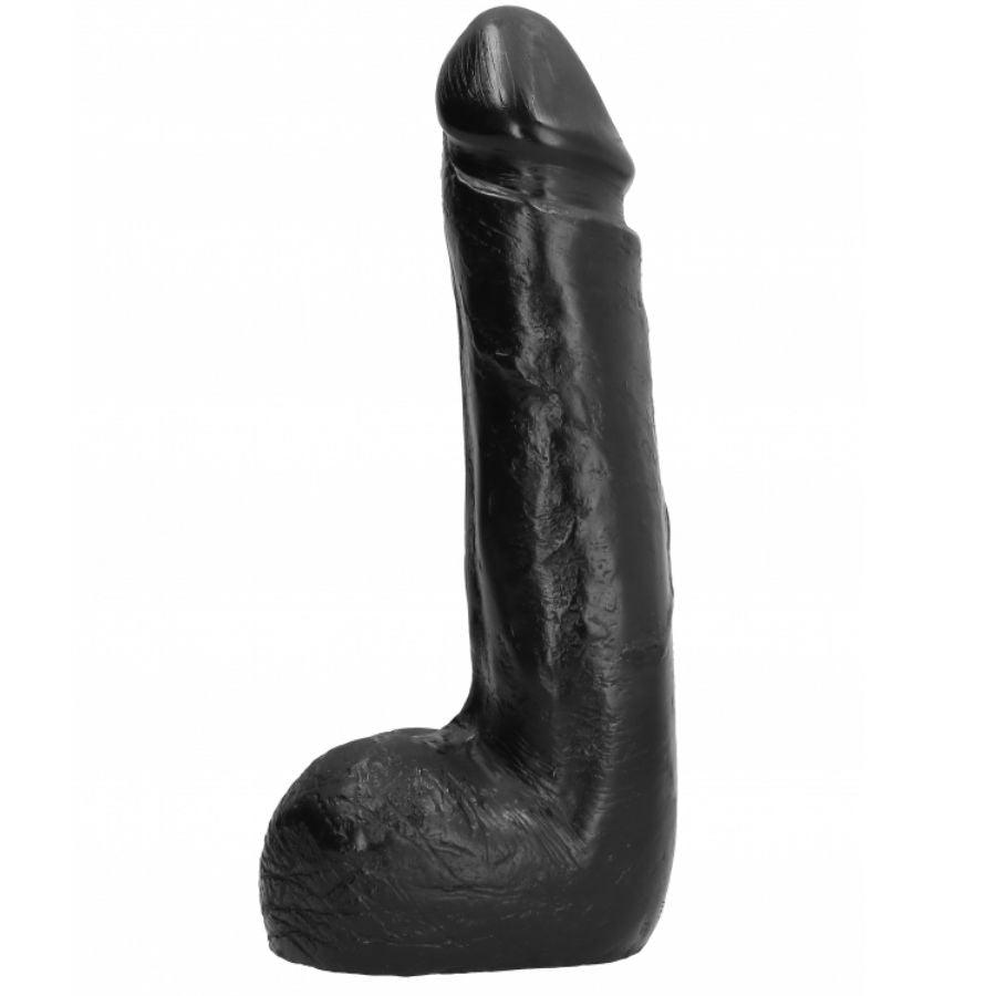 ALL BLACK - WEICHER SCHWARZER REALISTISCHER DILDO 20 CM