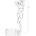 PASSION - WOMAN BS014 WEISSER BODYSTOCKING, EINE GRÖSSE - Vanelion Paradise