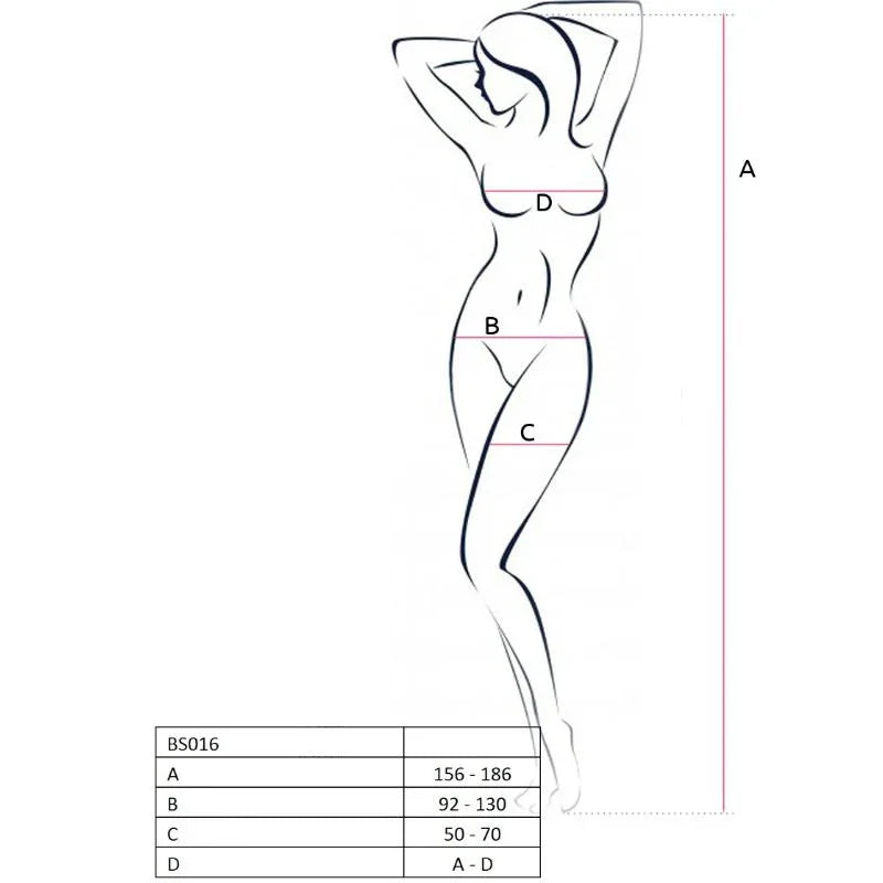 PASSION - WOMAN BS016 ROTER BODYSTOCKING, EINE GRÖSSE - Vanelion Paradise
