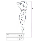 PASSION - WOMAN BS017 WEISSER BODYSTOCKING, EINE GRÖSSE - Vanelion Paradise