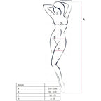 PASSION - WOMAN BS020 WEISSER BODYSTOCKING, EINE GRÖSSE - Vanelion Paradise