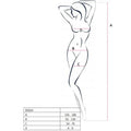 PASSION - WOMAN BS024 WEISSER BODYSTOCKING, EINE GRÖSSE - Vanelion Paradise
